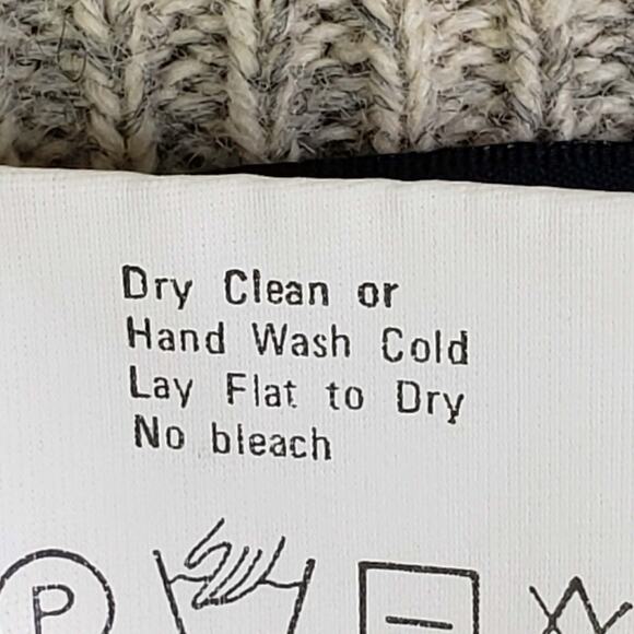 Woolrich Sweater Vtg 90s Womens Size Large Birdseye Wool Cardigan Button Up - Picture 6 of 7